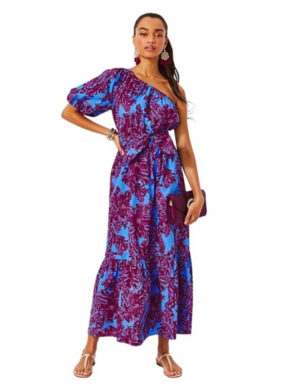 Lilly Pulitzer Zelalynn one shoulder dress, 10